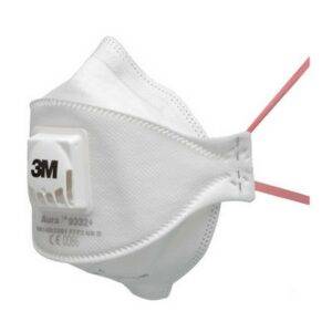 3M Aura 9332 plooibaar stofmasker met ventiel