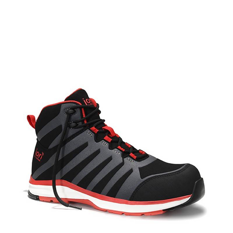 Jo_Rapid Black-Red Mid Esd S3